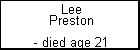 Lee Preston