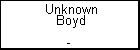 Unknown Boyd